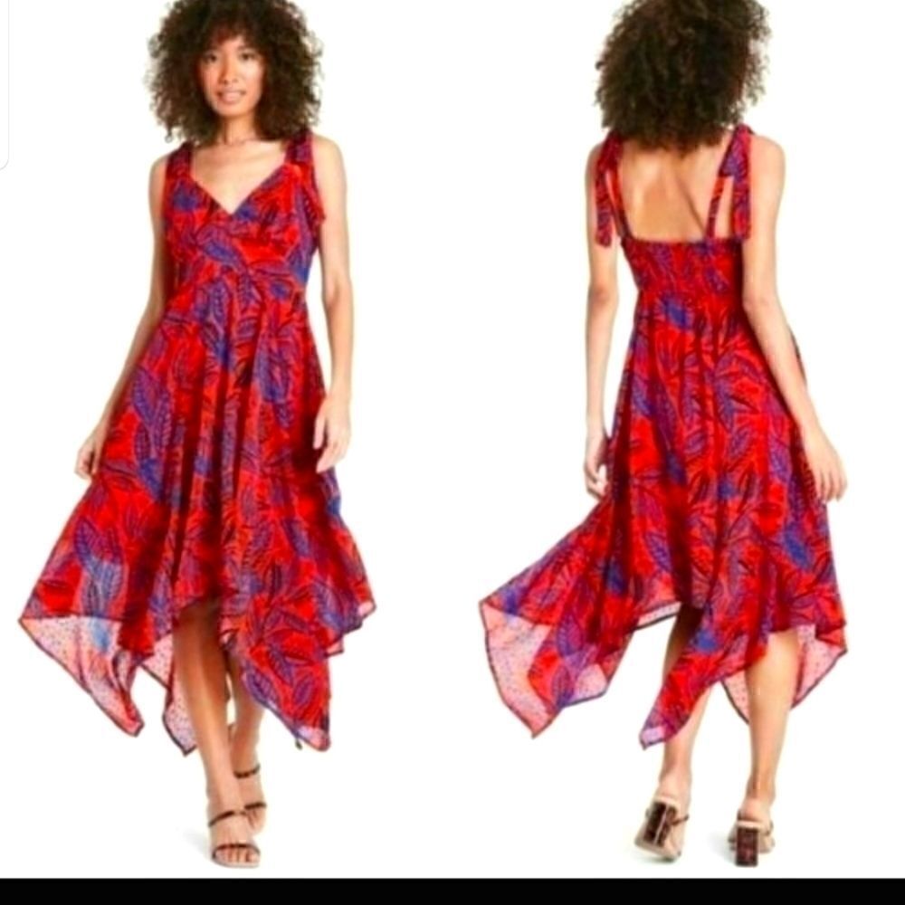 NWT ALEXIS×TARGET BOTANICAL TIE STRAP DRESS SZ. M